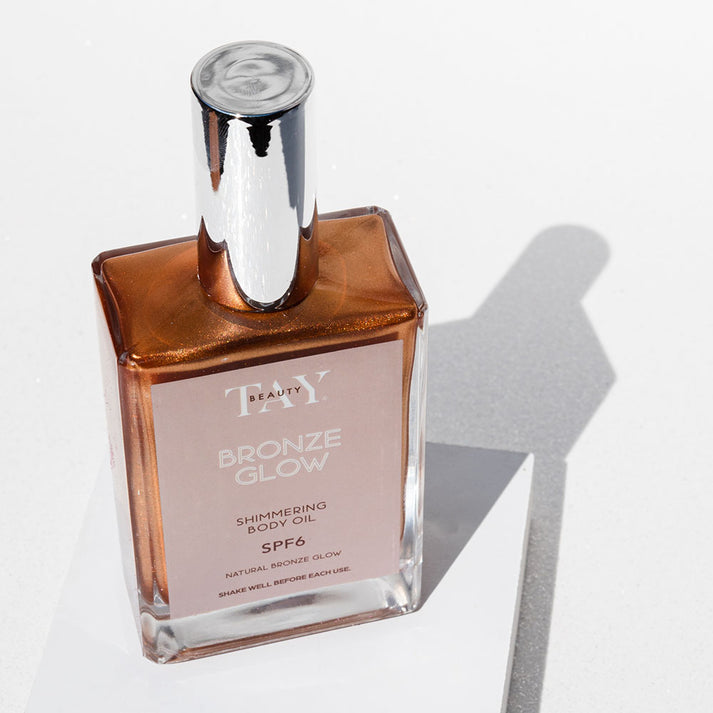 Bronze Glow Shimmer Body Oil Tay Beauty Co