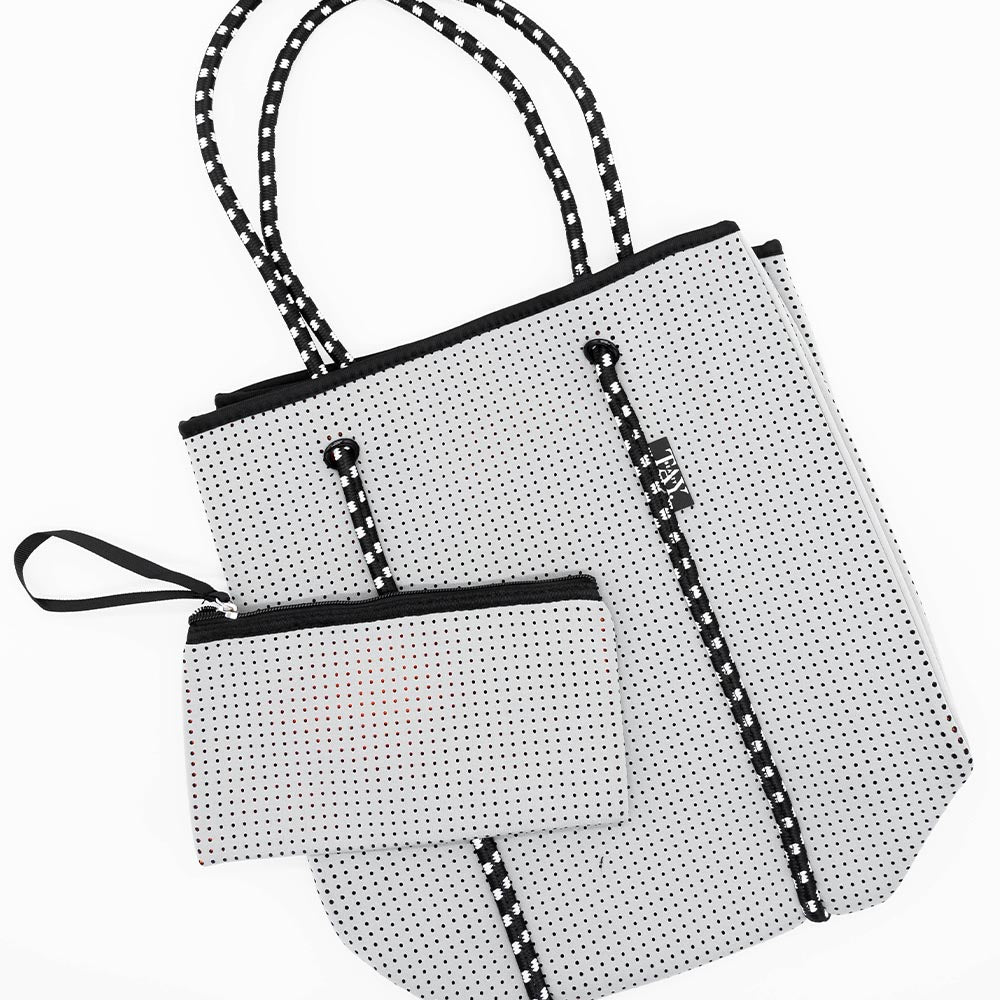 Modern and Chic Boutique Nadia Neoprene Tote + Clutch