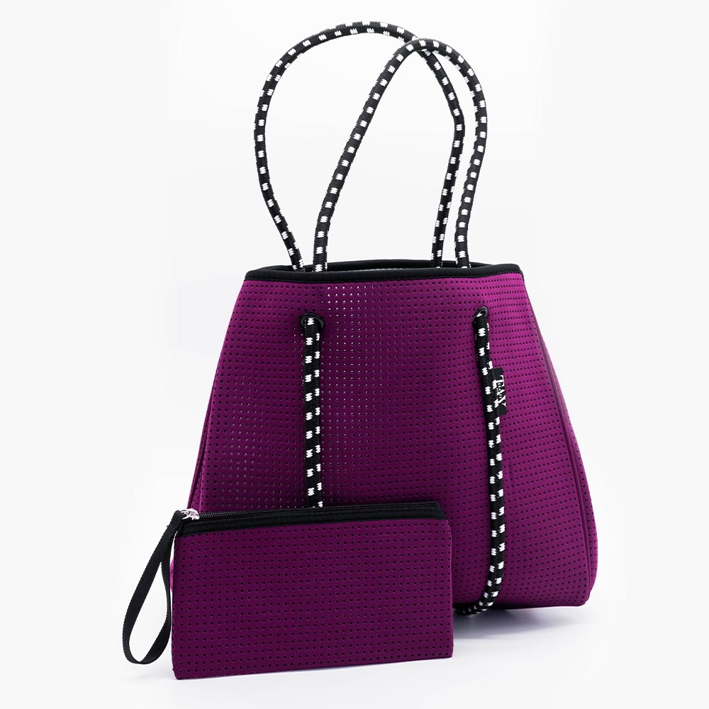 Modern and Chic Boutique Nadia Neoprene Tote + Clutch